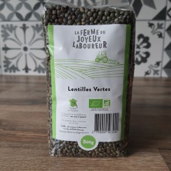 Lentilles vertes bio Touraine ferme