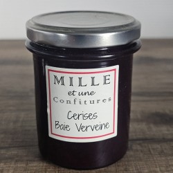 confiture artisanale extra, cerise, baie et verveine, 230g