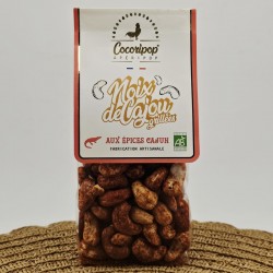 Sachet de noix de cajou grillés bio aux épices Cajun - Le Cadeau Gourmand