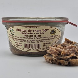 Pot de Rillettes de Tours IGP 200g - Médaille d'Argent CGA 2026 - Le Cadeau Gourmand
