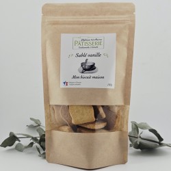 Sablés Vanille pur beurre, faits main en Touraine ( sachet de 100g )