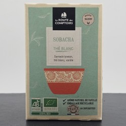 Sobacha Bio : Thé blanc, Sarrasin breton toasté et vanille - 20 infusettes
