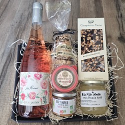 Panier cadeau Maman : Rosé de Loire et spécialités artisanales de Touraine