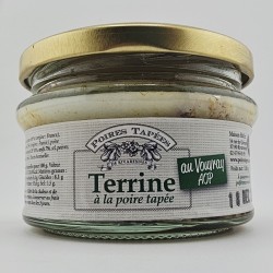 Terrine Canard, porc et poires tapées de Rivarennes au Vouvray AOP, 130g