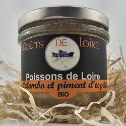 Rillettes bio de poissons de Loire au Colombo et Piment d'Espelette artisanales.