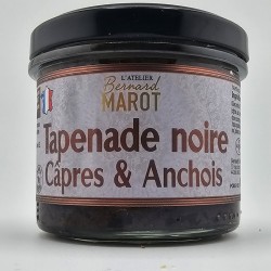 Tapenade noire artisanale aux capres et anchois l'apéritif du Sud