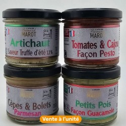 Tartinable de légumes Atelier Bernard Marot, gamme artisanale, vente à l'unité.
