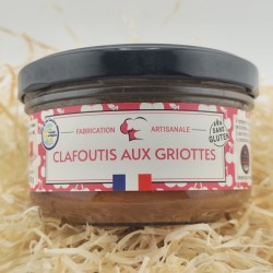 Clafoutis à la cerise, fabrication artisanale, pots de 100g