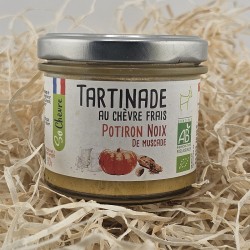 Tartinade artisanale Amaltup chèvre frais potiron et muscade