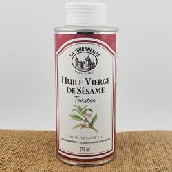 huile vierge de sésame La Tourangelle, bidon de 250ml