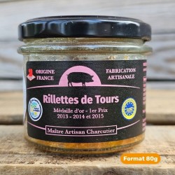 Rillettes de Tours IGP médaillées en verrine format 80g