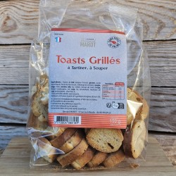 Toasts grillés artisanaux pour apéritif