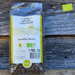 Lentilles vertes bio Touraine ferme