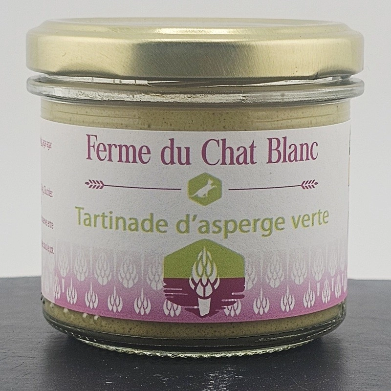 Tartinade d'asperges vertes artisanale, délice végétal du terroir.