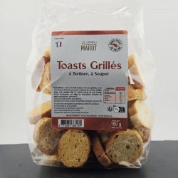 Toasts grillés artisanaux, le croustillant indispensable pour vos tartinables.