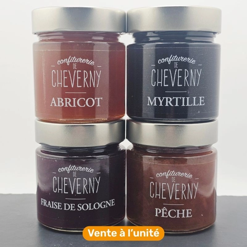 Gamme de confitures bio artisanales de Cheverny Domaine La Porte Dorée - vente à l'unité