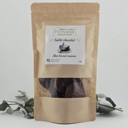 Sablés Chocolat, faits main en Touraine, sachet de 100g