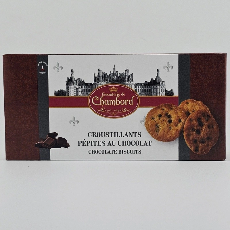 Croustillants chocolat noir intense Biscuiterie de Chambord - 40g