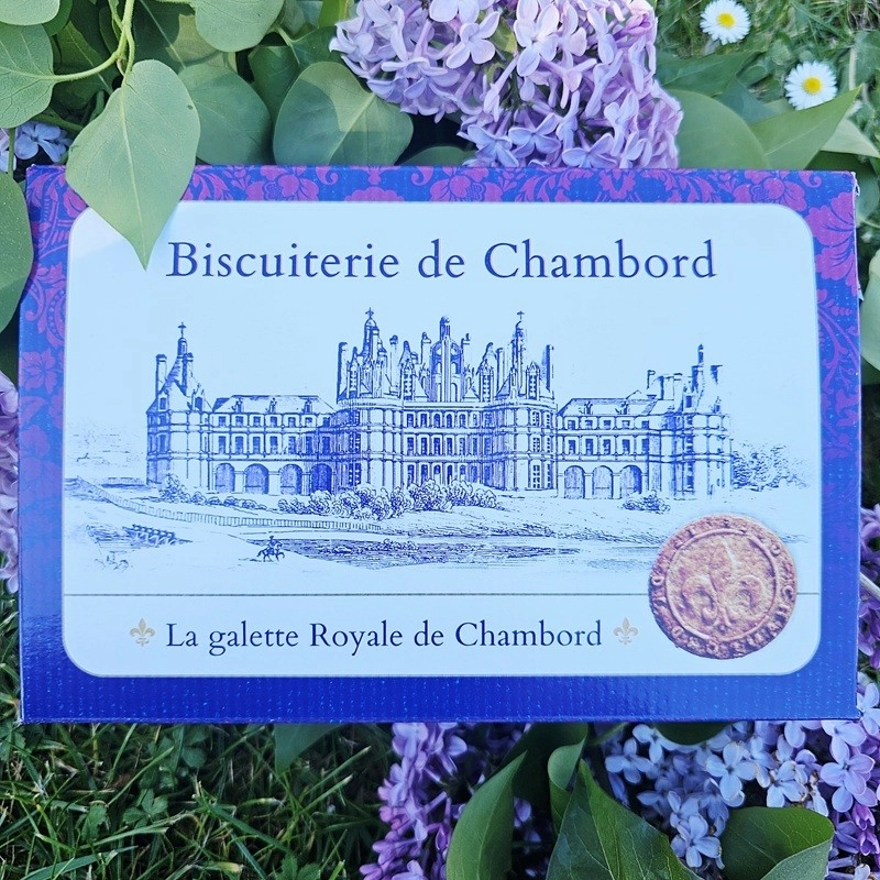 Galette Royale de Chambord pur beurre, boite de 400g - Biscuit artisanale de Touraine.