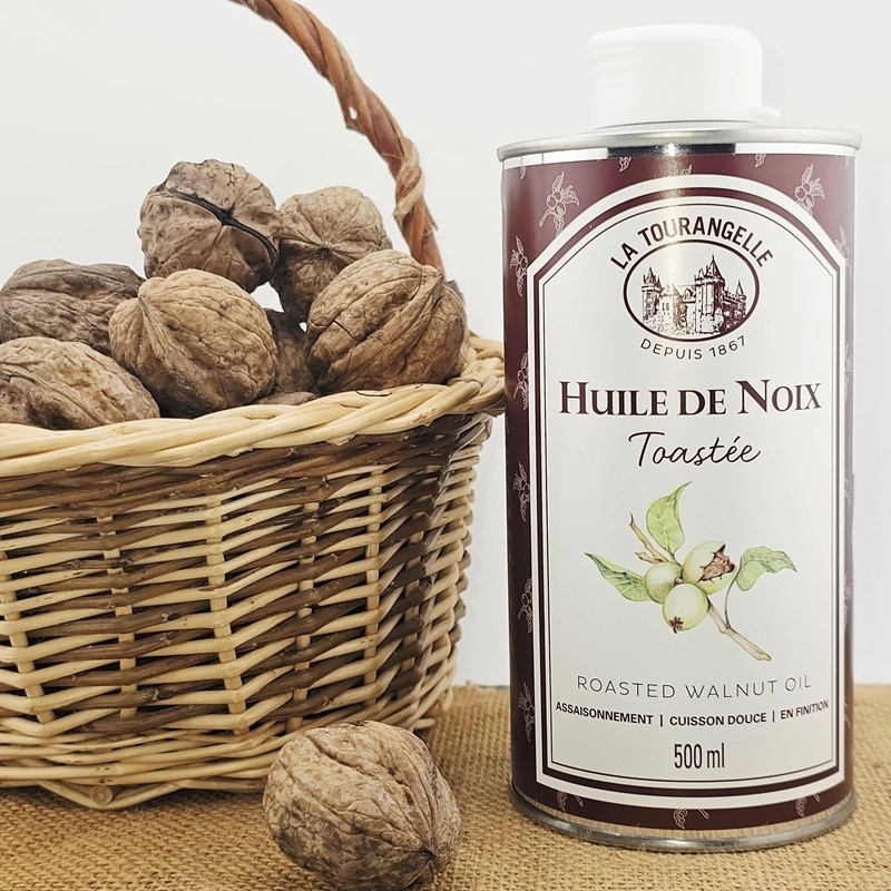 Huile de noix toastée La Tourangelle, 500 ml, pression artisanale en Val de Loire