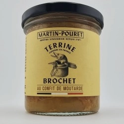 Bocal de terrine de brochet au confit de moutarde Martin-Pouret 150g