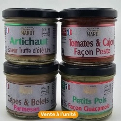 Tartinable de légumes Atelier Bernard Marot, gamme artisanale, vente à l'unité.