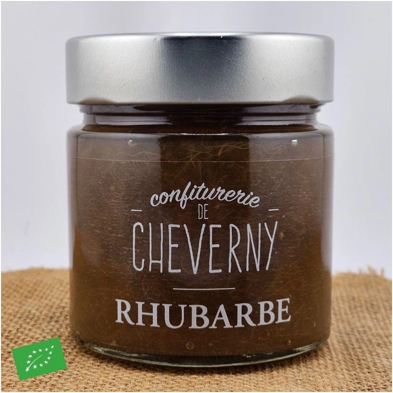 Confiture de rhubarbe Bio et Extra 280g -  Artisanat Val de Loire