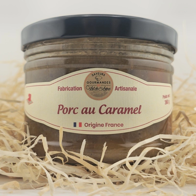 Porc Roi Rose de Touraine au caramel, plat cuisiné par Patrick Bourreau