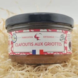 Clafoutis à la cerise, fabrication artisanale, pots de 100g