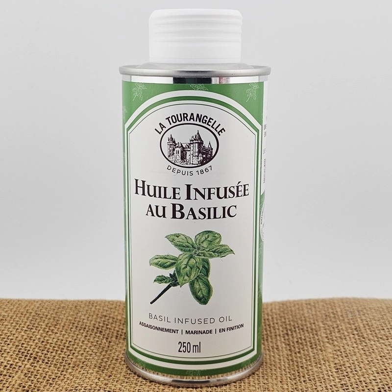 Huile artisanale de colza infusée au basilic La Tourangelle 250 ml