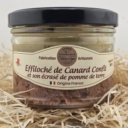 Effiloché de Canard confit et son écrasé plat cuisiné par Patrick Bourreau