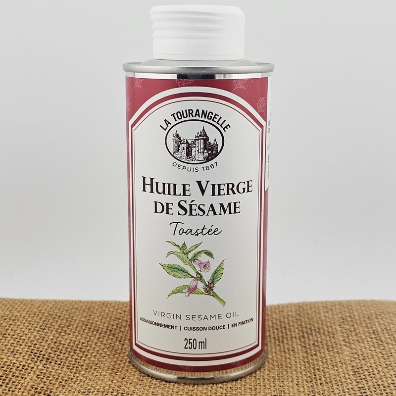 huile vierge de sésame La Tourangelle, bidon de 250ml