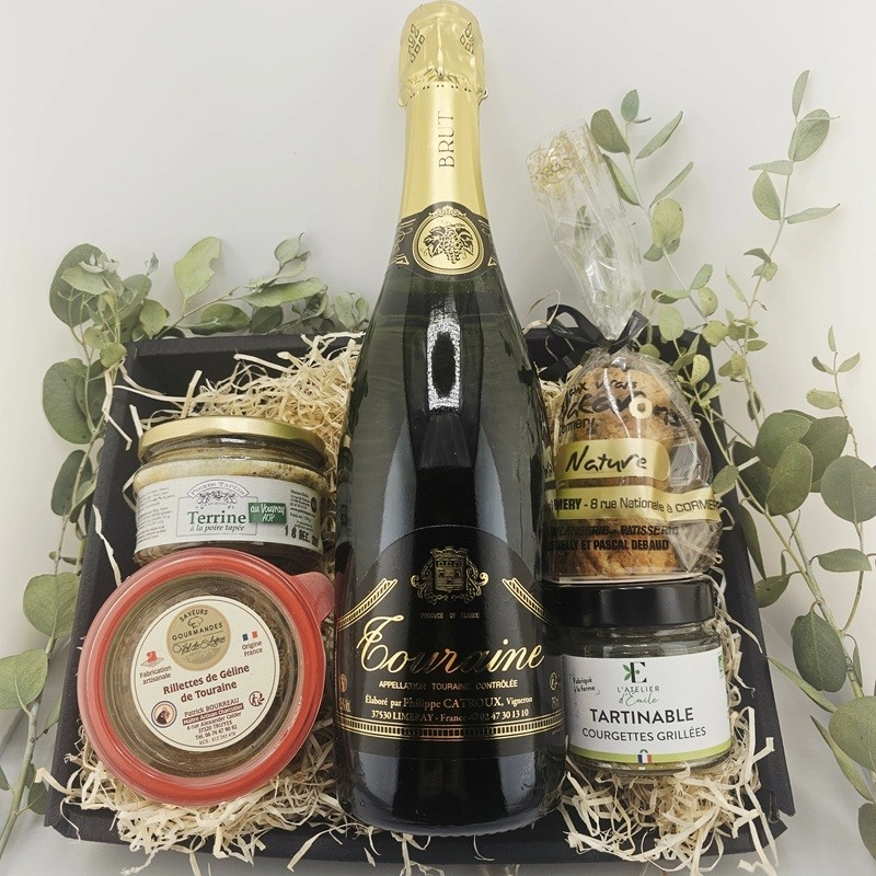 Panier cadeau apéro homme Touraine