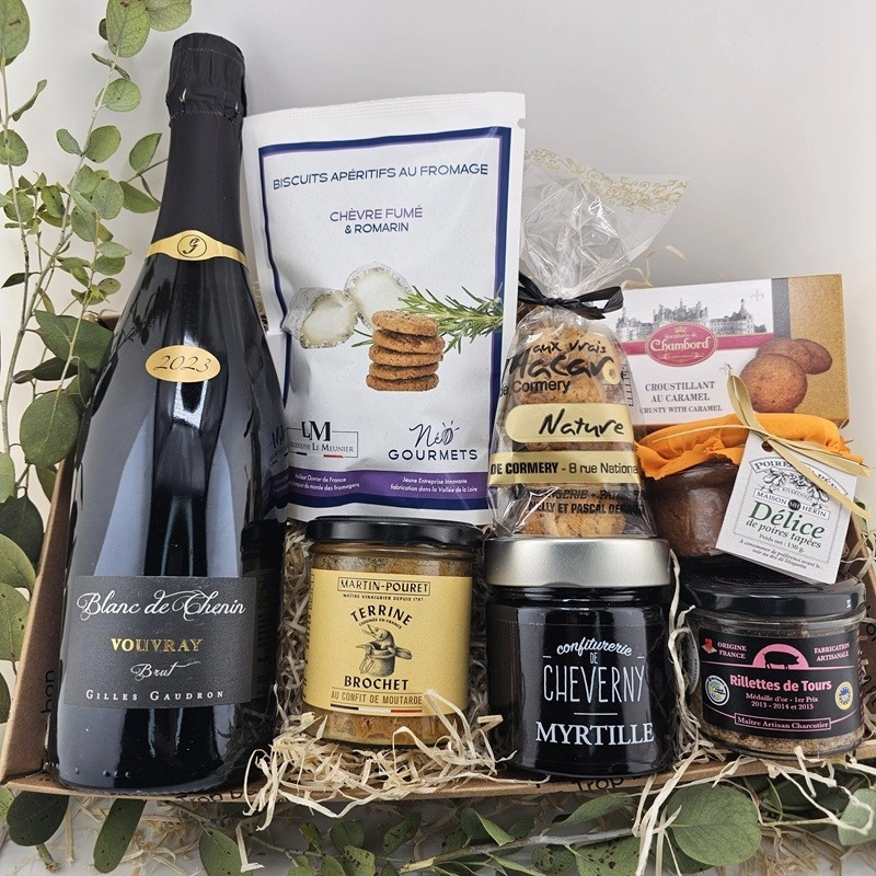 Panier cadeau gourmand Vouvray Touraine