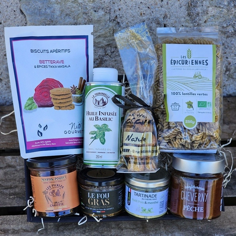 Panier cadeau végétarien Touraine artisanal