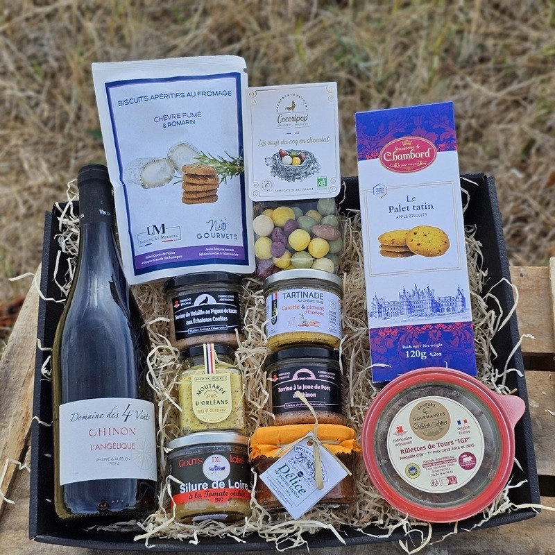 Panier terroir Chinon gastronomie Touraine
