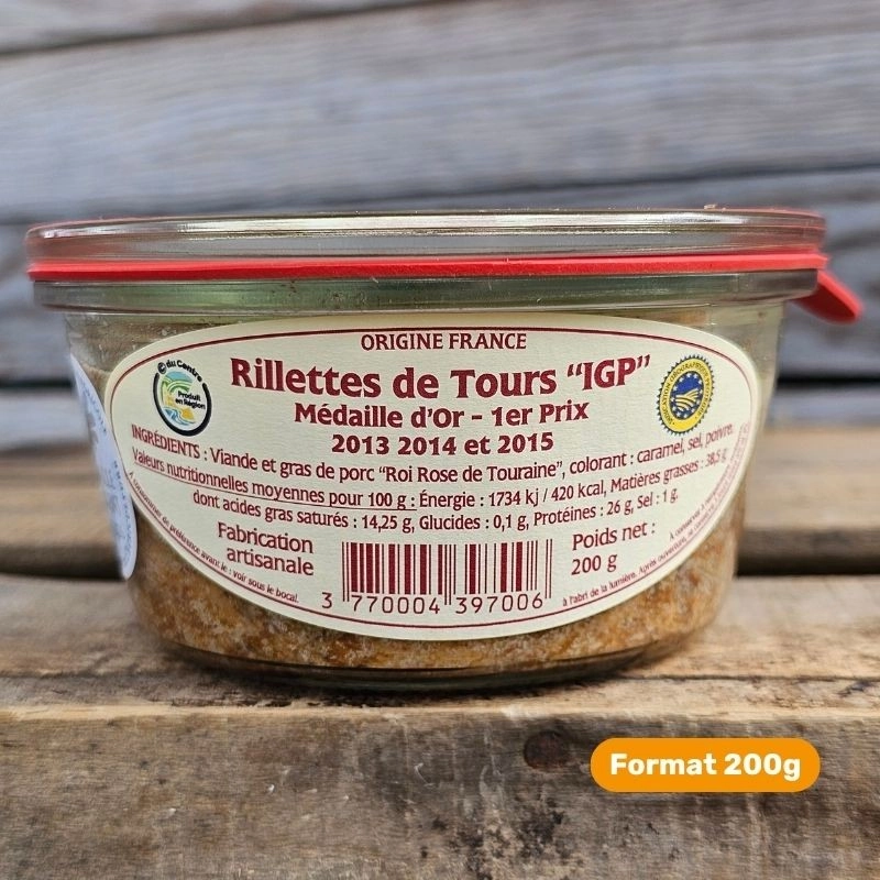 Rillettes de Tours IGP médaillées