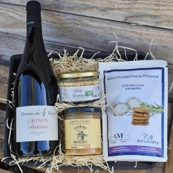 Panier apéritif Chinon chèvre terrines