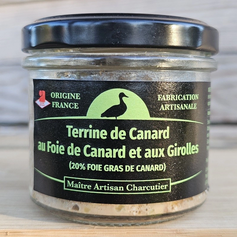 Terrine canard foie gras girolles