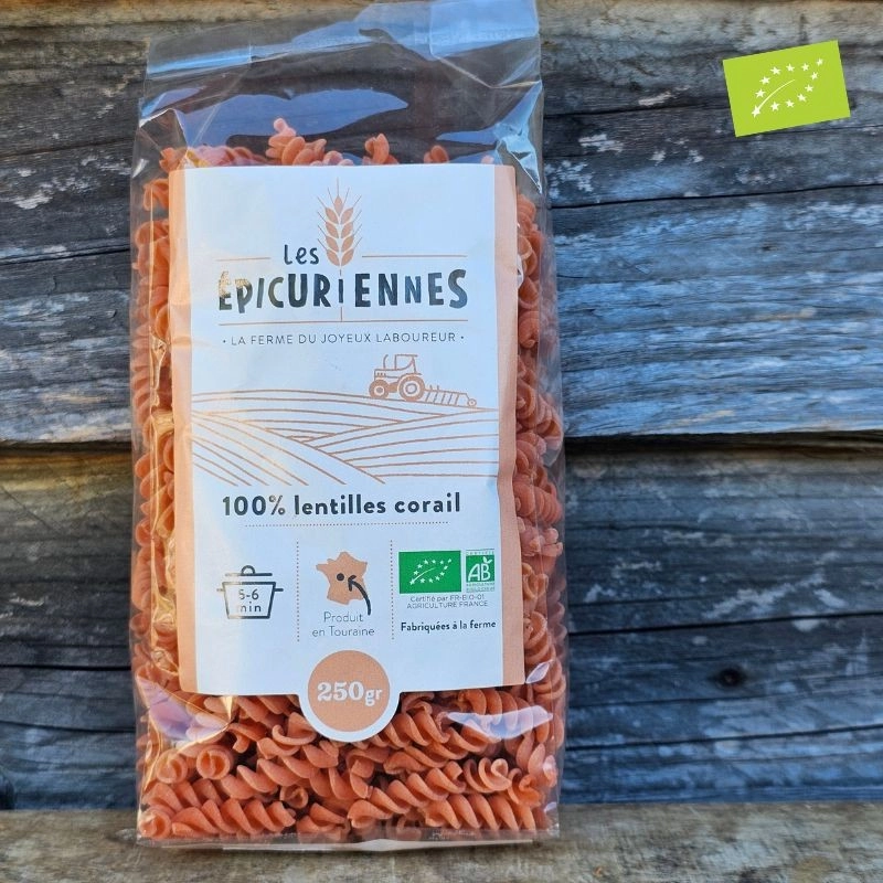 Épicuriennes lentilles corail bio Touraine