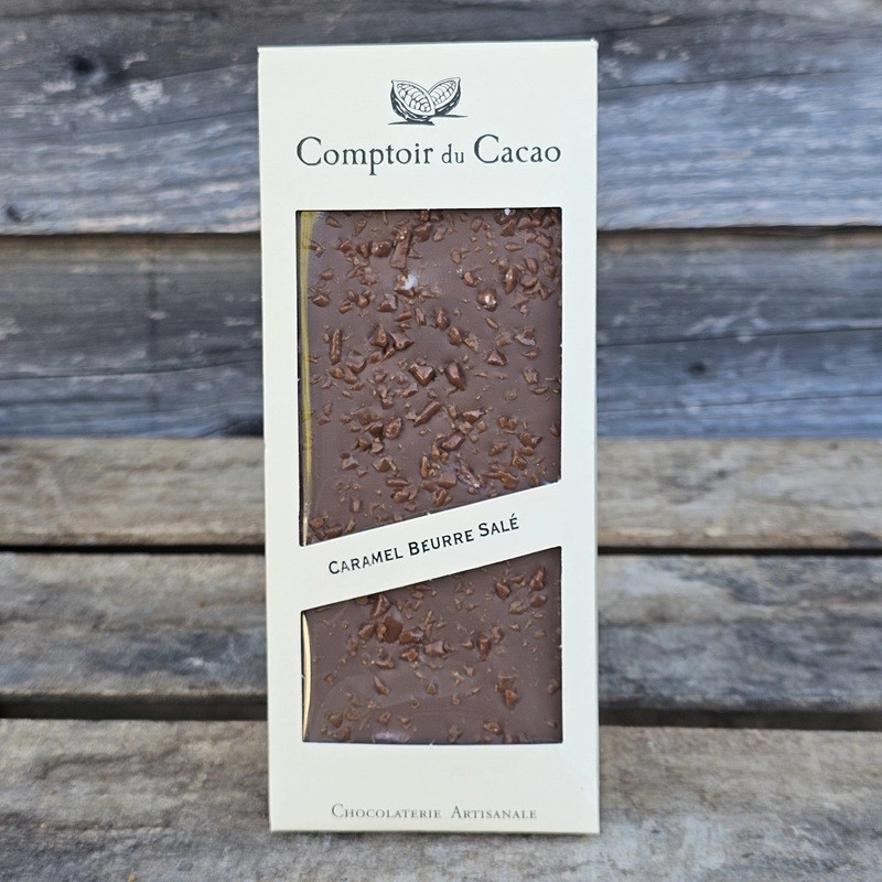 Chocolat lait artisanal caramel salé