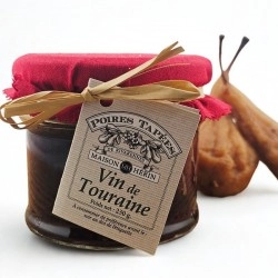 Poires tapées entières vin rouge