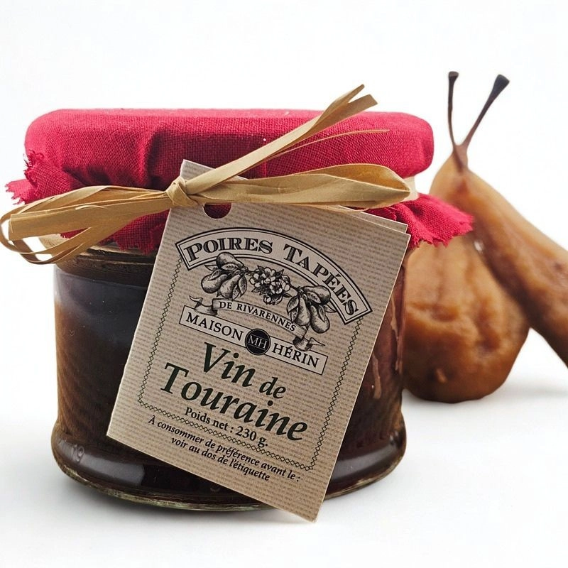 Poires tapées entières vin rouge