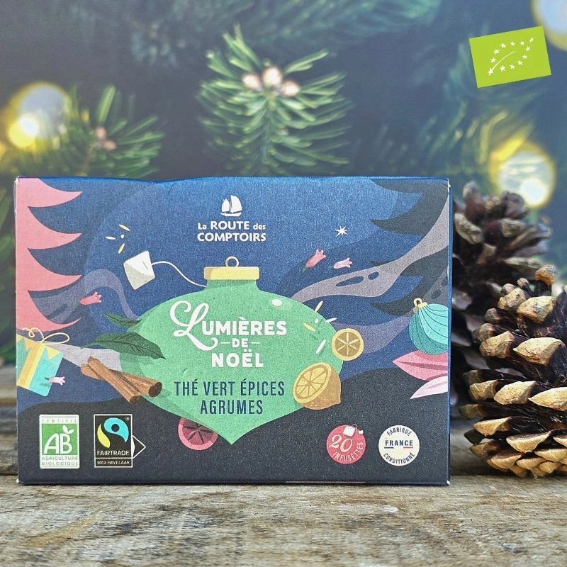 Infusettes thé vert bio Noël