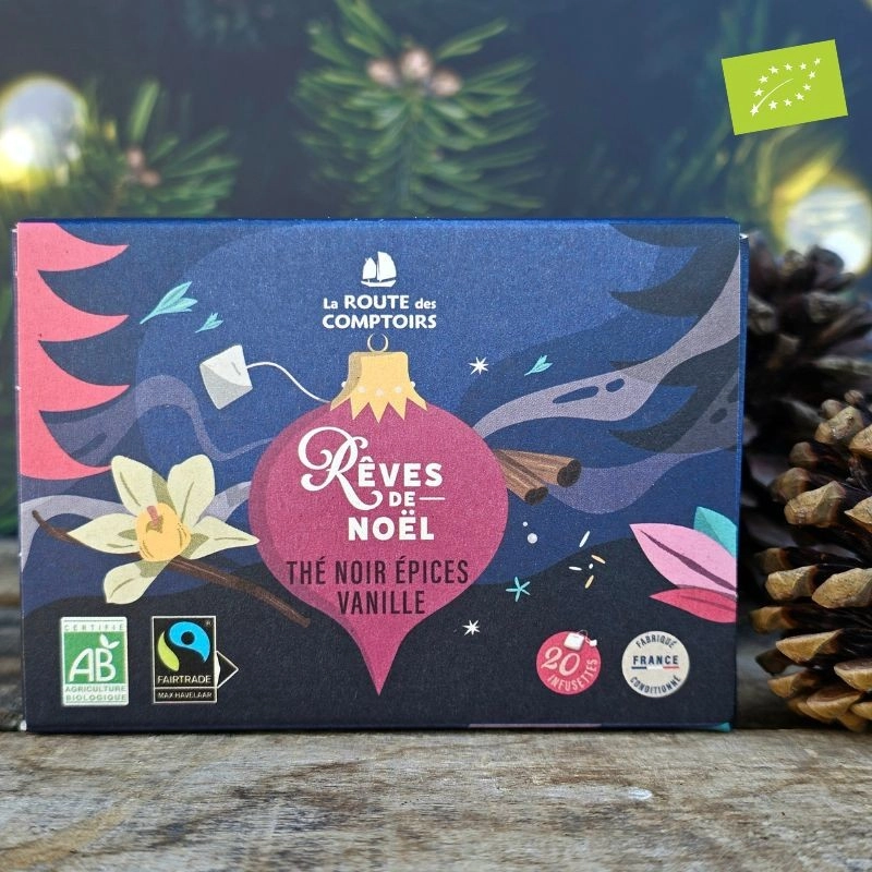 Infusettes thé noir bio Noël