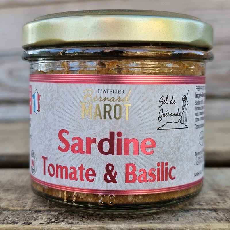 Tartinable Sardine Tomate Basilic Marot