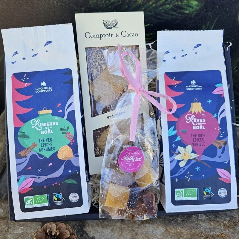 Coffret Noël thés bio douceurs